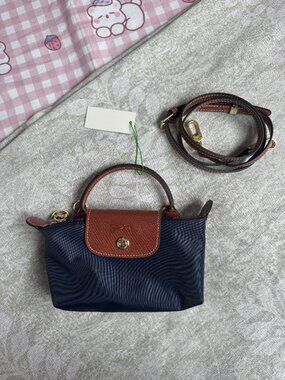 Longchamp Le Pliage Mini Navy Bag